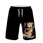 Japanese Art Samurai Cat Men's Shorts