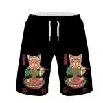 Japanese Ramen Chef Cat Men's Shorts