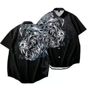 Mystical Tiger Streetwear Samurai Hawaiian Shirt