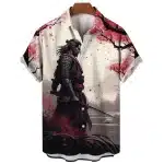 Sakura Samurai Warrior Hawaiian Shirt