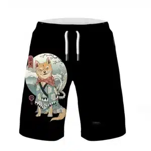 Shiba Inu Samurai Warrior Men's Shorts