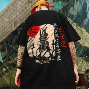 Bushido Samurai Code Graphic T-shirt