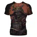 Dark Samurai Skeleton Warrior Graphic T-shirt