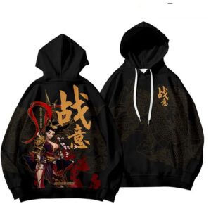 Dragon Samurai Princess Warrior Streetwear Hoodie