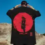 Red Eclipse Samurai Silhouette T-shirt