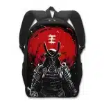 Samurai Shadow Black & Red Backpack