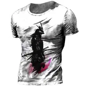 Samurai Spirit Shadow Warrior White T-shirt