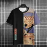 Sushi Samurai Cat Streetwear T-shirt