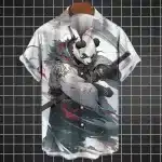 Battle-Ready Panda Samurai Hawaiian Shirt