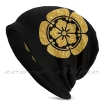 Black Tokugawa Kamon Crest Samurai Beanie