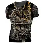 Black and Gold Samurai Grim Reaper T-Shirt