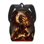 Bold Flames Fiery Inferno Dragon Backpack