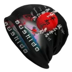 Bushido Code Red and Black Samurai Beanie