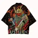 Bushido Samurai Warrior Print Warrior Kimono