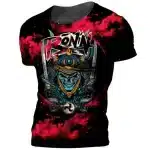 Clouds Ronin Skull Samurai Warrior T-Shirt