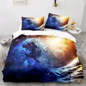 Cosmic Ocean Starry Wave Bedding Set