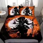 Dark Samurai King Full Moon Bedding Set