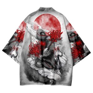 Dragon Samurai Japan Artwork Kimono Shirt