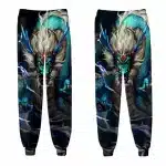 Electric Dragon Fury Blue and White Joggers