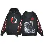 Great Wave Hokusai Koi Fish Samurai Hoodie