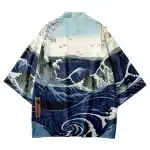 Hokusai Wave Ukiyo-e Art Kimono Shirt