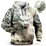 Ivory and Mist Celestial Dragon Hoodie