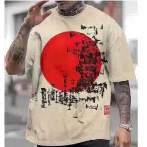 Japan Flag Minimalist Japanese Art T-Shirt