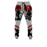 Japan Flag Shadow Samurai Warrior Joggers