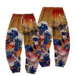 Japanese Art Ukiyo -e Sunset Koi Joggers