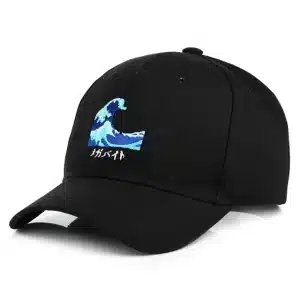 Japanese Kanji Kanagawa Wave Baseball Cap