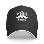 Kanji Sword Mask Kendo Baseball Cap