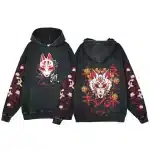 Kitsune Mask Japanese Fox Spirit Art Hoodie