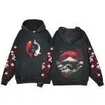 Koi Fish and Mount Fuji Japanese Art Design Hoodie