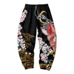 Koi and Cherry Blossom Japanese Art Joggers