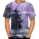 Lone Samurai in Wisteria Blossoms T-Shirt