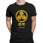 Makino Clan Kamon Crest Samurai T-Shirt