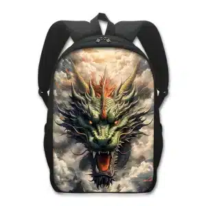 Mythical Artwork Fiery Roar Dragon Backpack