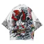 Oni Samurai Warrior Streetwear White Kimono