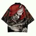 Red Demon Warrior Oni Samurai Streetwear Kimono