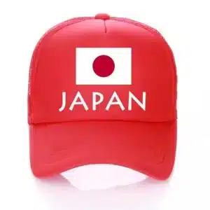 Red Japanese National Flag Baseball Cap