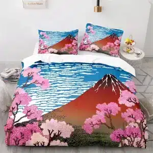 Sakura Mountain Cherry Blossom Bedding Set