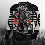 Samurai Beast Warrior Stylish Long Sleeve Shirt