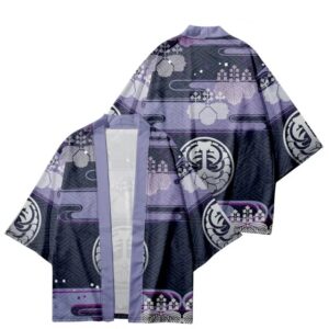 Samurai Clan Symbol Crest Floral Kimono