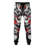 Samurai Mask Japanese Streetwear Sweatpants