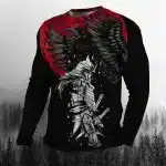 Samurai Raven Guardian Long Sleeve Shirt