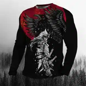 Samurai Raven Guardian Long Sleeve Shirt