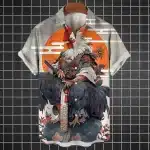 Samurai Rooster of the Rising Sun Hawaiian Shirt