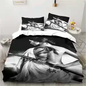 Samurai Woman with Dragon Tattoo Bedding Set