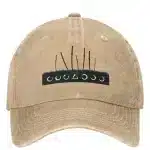 Seven Samurai Katana Swords Khaki Baseball Cap