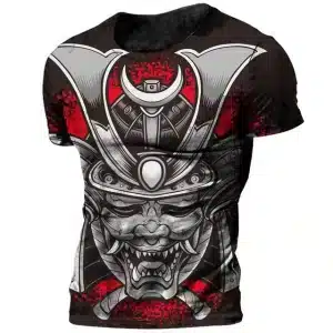 Silver Oni Samurai Warrior T-Shirt